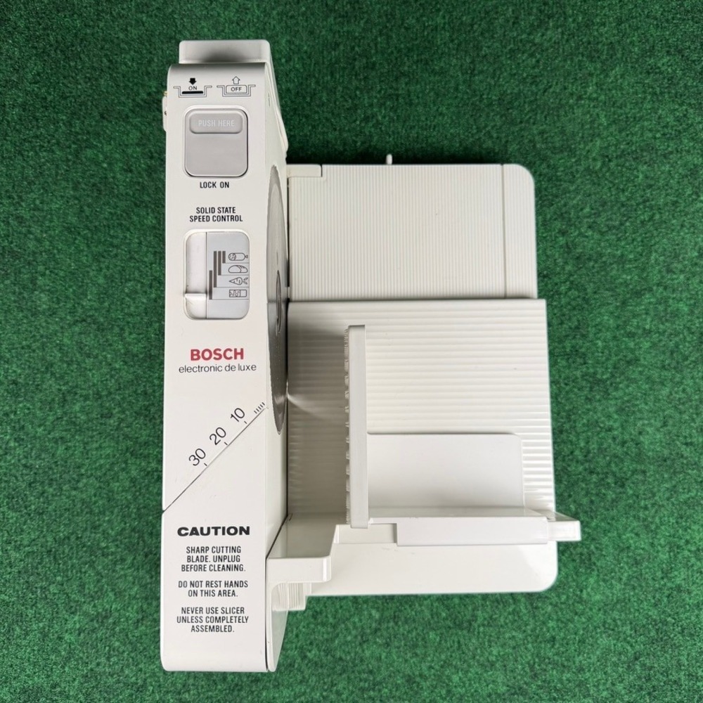 Bosch Electronic De Luxe Food Slicer White Foldable Meat Cheese Bread MAS550070